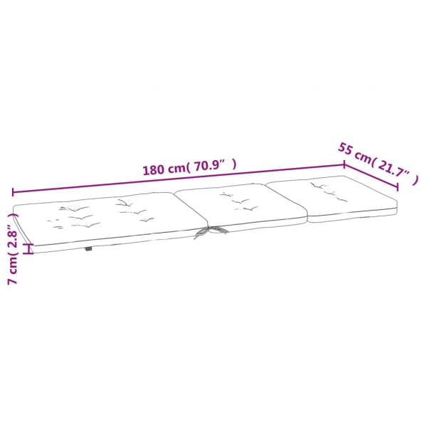 Liegestuhl-Auflagen 2 Stk. Neongrün Oxford-Gewebe