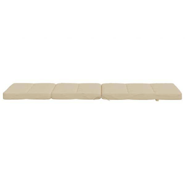 Liegestuhl-Auflagen 2 Stk. Beige Oxford-Gewebe