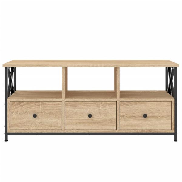 TV-Schrank Sonoma Eiche 102x33x45 cm Holzwerkstoff & Eisen