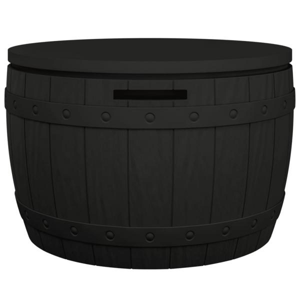 3-in-1 Gartenbox Schwarz Polypropylen