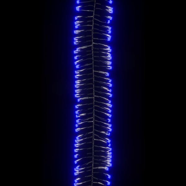 LED-Lichterkette mit 400 LEDs Blau 7,4 m PVC