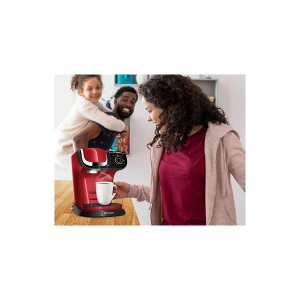 Bosch TAS6503 TASSIMO MY WAY 2 Kapselkaffeemaschine, 1500W, 1.3L Wasserbehälter, rot