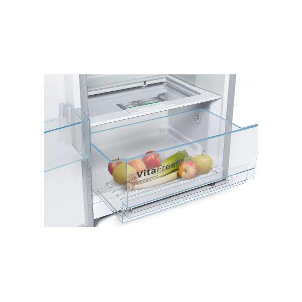 Bosch KSV36VLDP Standkühlschrank, 60 cm breit, 346 L, Super Kühlen, LED, Fresh Sense, Edelstahl-Optik