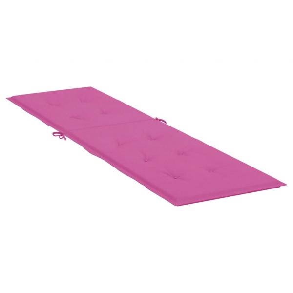 Liegestuhl-Auflage Rosa Oxford-Gewebe