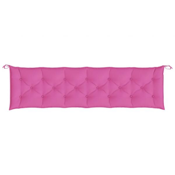 Gartenbank-Auflage Rosa 200x50x7 cm Stoff