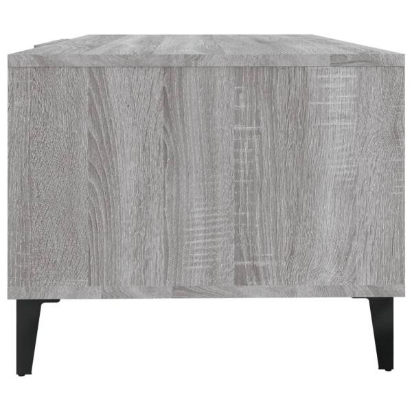 Couchtisch Grau Sonoma 102x50x40 cm Holzwerkstoff