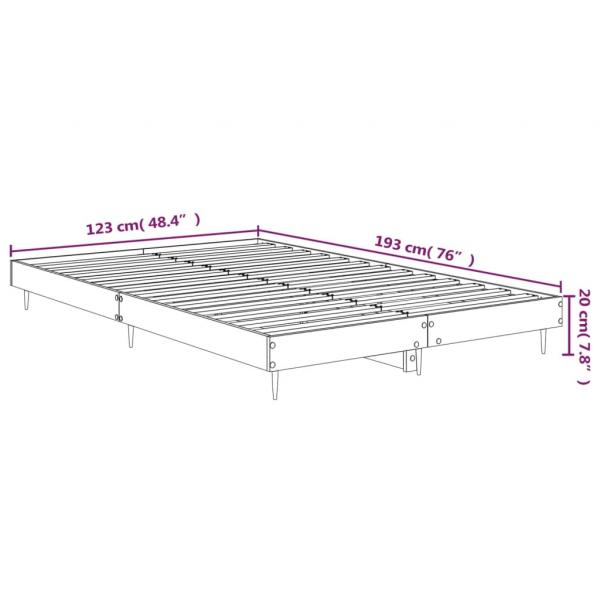 Bettgestell Grau Sonoma 120x190 cm Holzwerkstoff