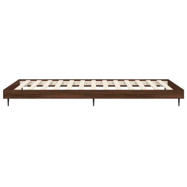 Bettgestell Braun Eichen-Optik 90x190 cm Holzwerkstoff