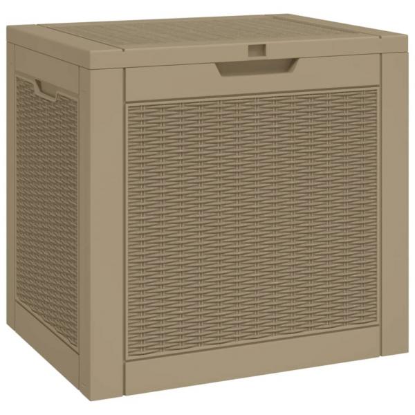 Gartenbox Hellbraun 55,5x43x53 cm Polypropylen