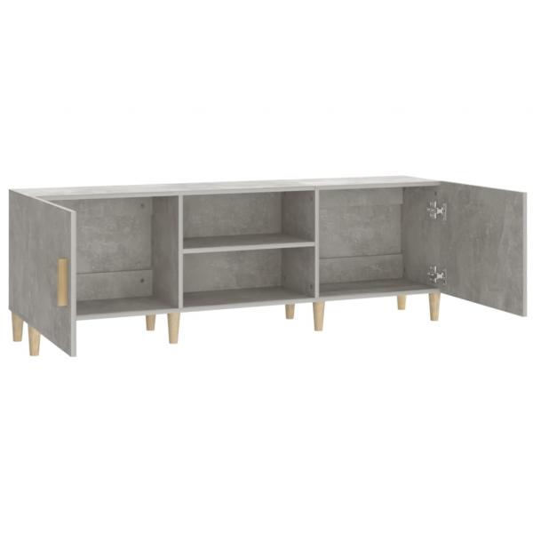 TV-Schrank Betongrau 150x30x50 cm Holzwerkstoff