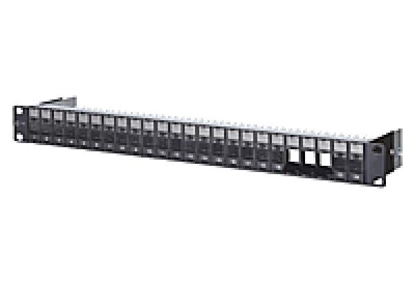 Metz Connect 130920-BK-E Modul 19 Zoll Modulträger 1HE 24 Port schwarz unbestückt, geschirmt