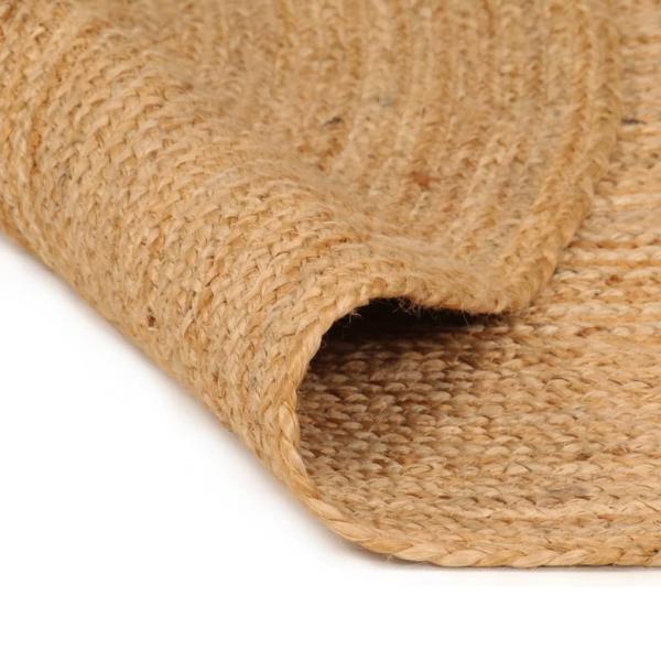 Teppich Jute Geflochten 180 cm Rund