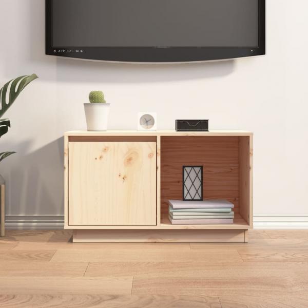 TV-Schrank 74x35x44 cm Massivholz Kiefer