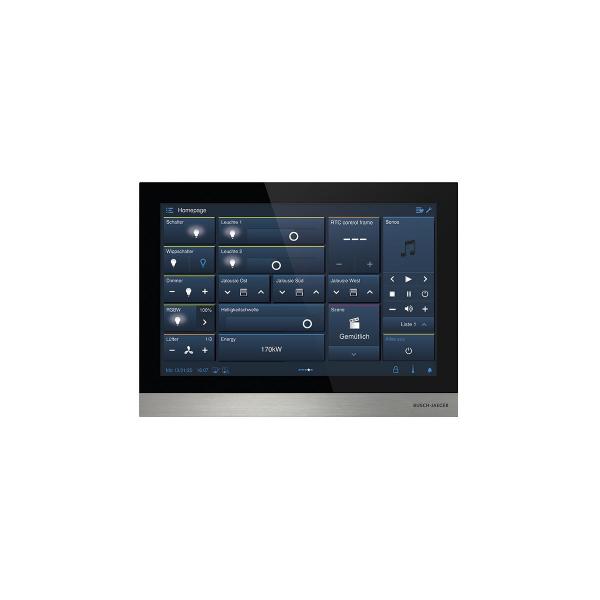ARDEBO.de Busch-Jäger H8237-5B-03 IP Touch Display 10, LAN / LAN, free@home, schwarz (2TMA130050B0060)