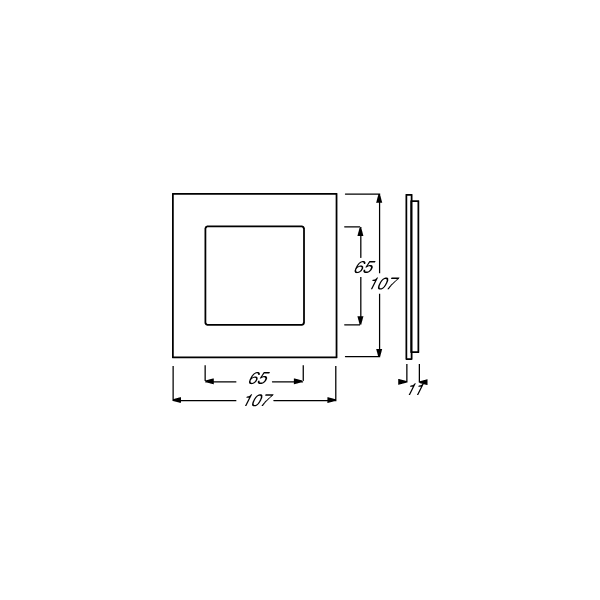 Busch-Jaeger 1721-815 Abdeckrahmen, Carat, 1-fach Rahmen, Porzellan anthrazit (2CKA001754A4820)