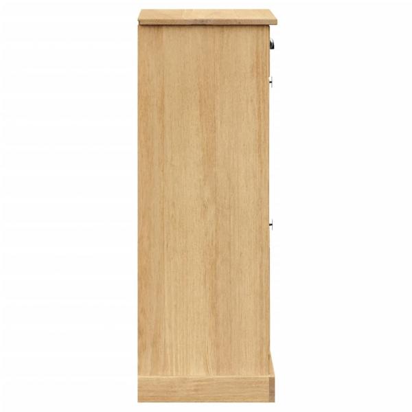 Schuhschrank VIGO 60x35x96 cm Massivholz Kiefer