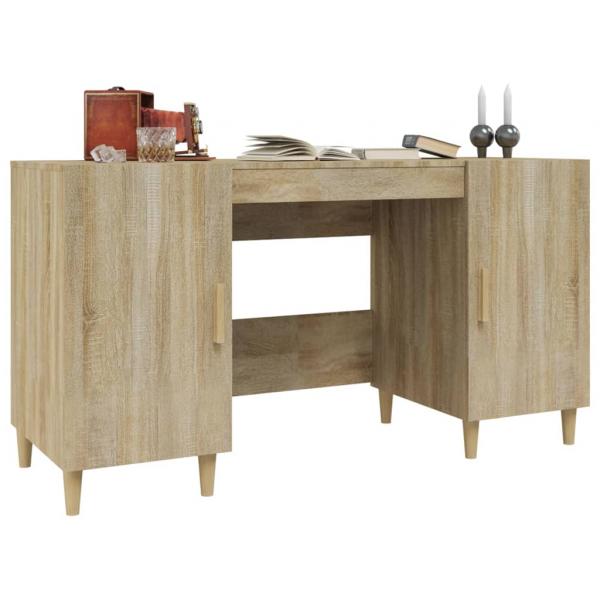 Schreibtisch Sonoma-Eiche 140x50x75 cm Holzwerkstoff