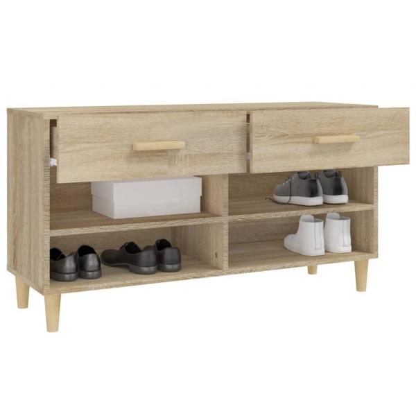 Schuhschrank Sonoma-Eiche 102x35x55 cm Holzwerkstoff