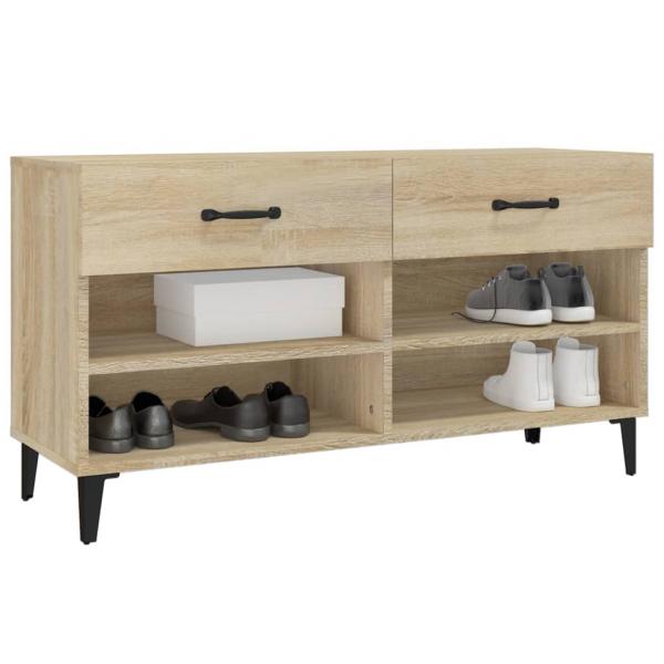 Schuhschrank Sonoma-Eiche 102x35x55 cm Holzwerkstoff