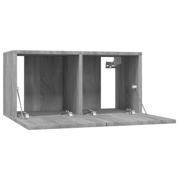 TV-Wandschrank Grau Sonoma 60x30x30 cm Holzwerkstoff