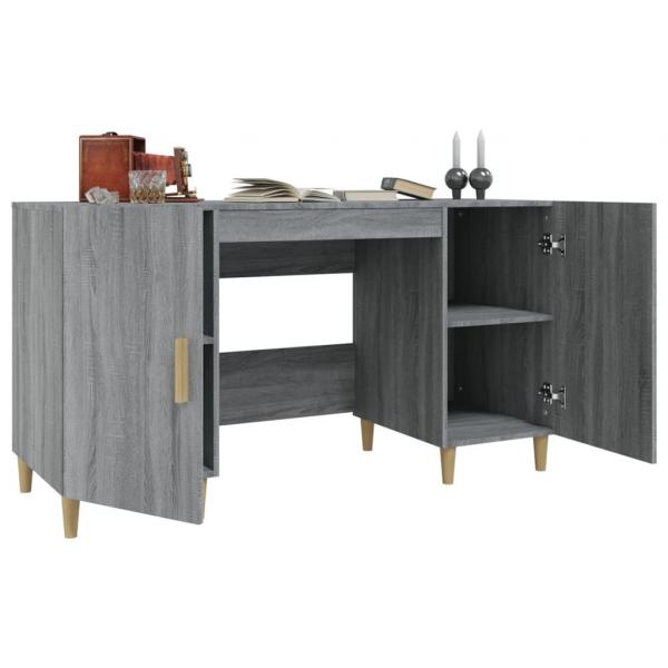 Schreibtisch Grau Sonoma 140x50x75 cm Holzwerkstoff