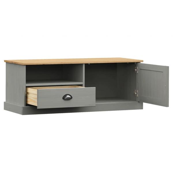 TV-Schrank VIGO Grau 106x40x40 cm Massivholz Kiefer