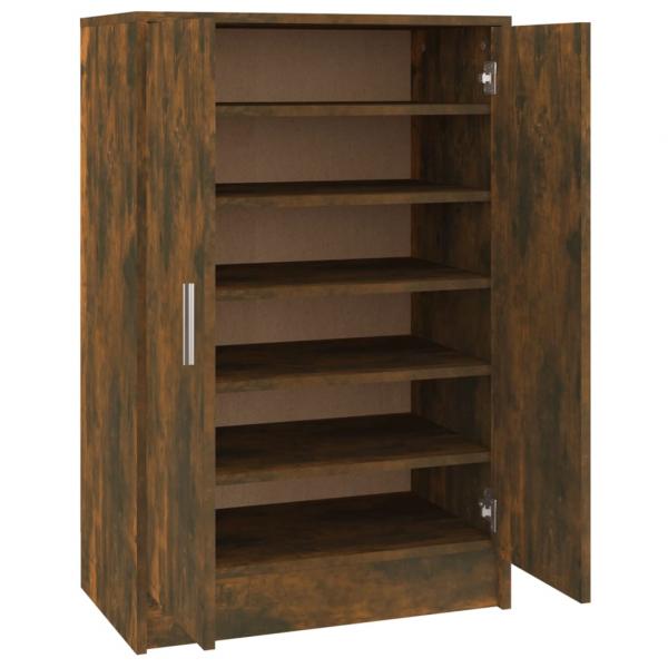 Schuhschrank Räuchereiche 60x35x92 cm Holzwerkstoff