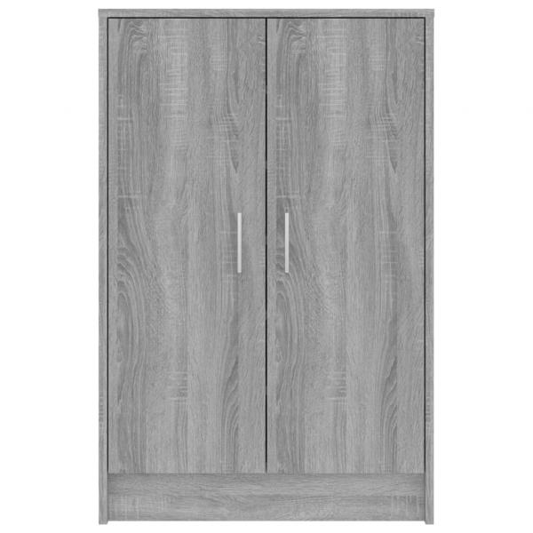 Schuhschrank Grau Sonoma 60x35x92 cm Holzwerkstoff