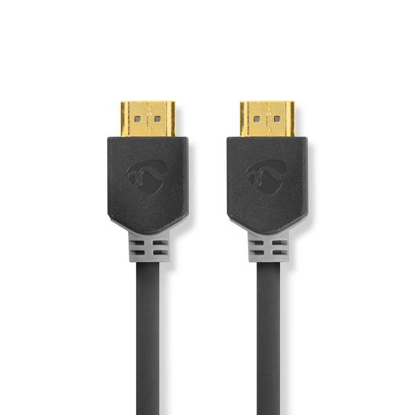 ARDEBO.de - High Speed ??HDMI ? Kabel mit Ethernet | HDMI? Stecker | HDMI? Stecker | 4K@30Hz | ARC | 10.2 Gbps | 20.0 m | Rund | PVC | Anthrazit | Verpackung mit Sichtfenster