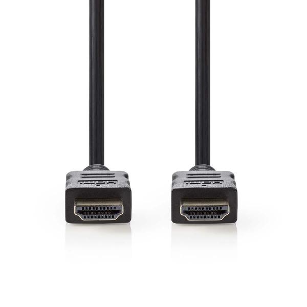 High Speed ??HDMI ? Kabel mit Ethernet | HDMI? Stecker | HDMI? Stecker | 4K@30Hz | 18 Gbps | 40.0 m | Rund | PVC | Schwarz | Aufhänger