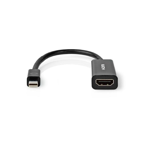 Mini Displayport-Kabel | DisplayPort 1.2 | Mini DisplayPort Stecker | HDMI? Ausgang | 21.6 Gbps | Vernickelt | 0.20 m | Rund | PVC | Schwarz | Aufhänger (Menge: 50 je Bestelleinheit)