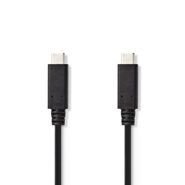 ARDEBO.de - USB-Kabel | USB 3.2 Gen 2 | USB-C? Stecker | USB-C? Stecker | 15 W | 10 Gbps | Vernickelt | 1.00 m | Rund | PVC | Schwarz | Aufhänger