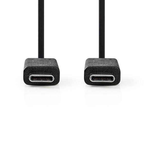 USB-Kabel | USB 3.2 Gen 2 | USB-C? Stecker | USB-C? Stecker | 15 W | 10 Gbps | Vernickelt | 1.00 m | Rund | PVC | Schwarz | Aufhänger (Menge: 30 je Bestelleinheit)