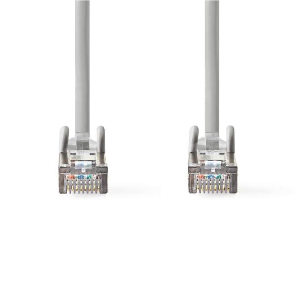 CAT6a-Netzwerkkabel | SF/UTP | RJ45 Stecker | RJ45 Stecker | 7.50 m | Rund | PVC | Grau | Aufhänger (Menge: 20 je Bestelleinheit)