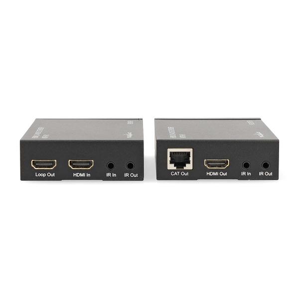 HDMI ? Extender | Über CAT6 | Up to 60.0 m | 4K@60Hz | 18 Gbps | Metall | Anthrazit