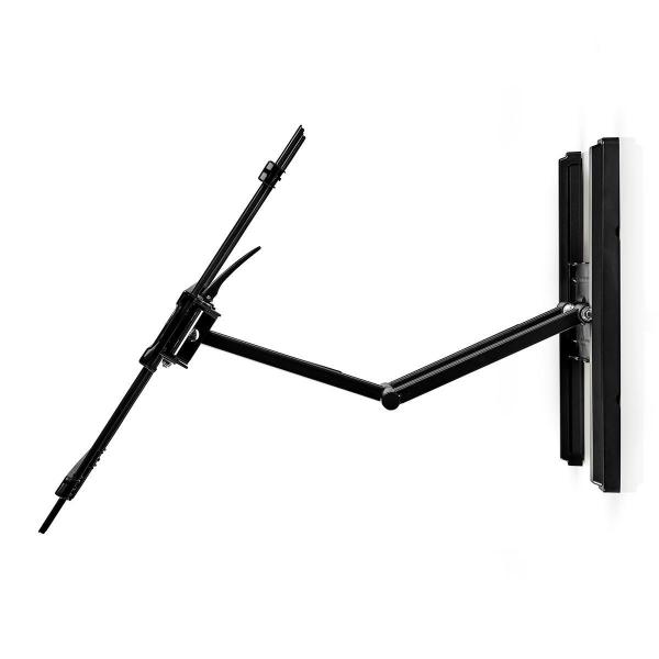 Vollbewegliche-TV-Wandhalterung | 37 - 80 " | maximal unterstützes Bildschirmgewicht: 50 kg | kippbar | drehbar | Minimaler Wandabstand: 70 mm | Maximaler Wandabstand: 650 mm | 3 Drehpunkt(e) | Stahl | Schwarz