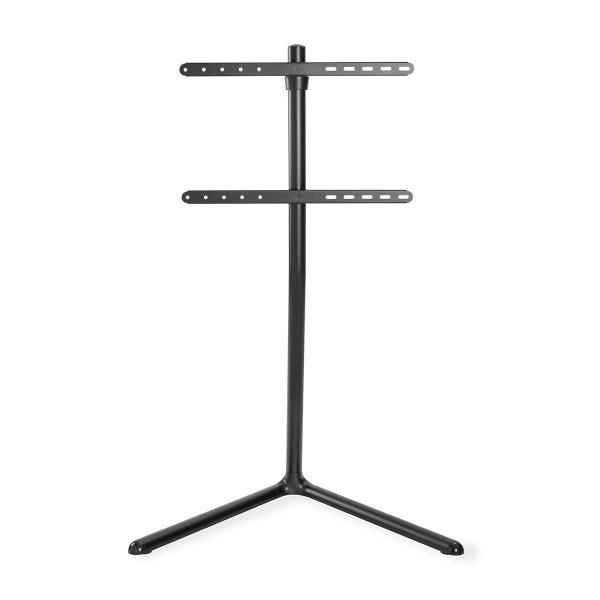 TV Bodenständer | 49 - 70 " | maximal unterstützes Bildschirmgewicht: 40 kg | V-shape Design | Anti-Kipp-Gurt | Schnappverschluss | Aluminium / Stahl | Schwarz