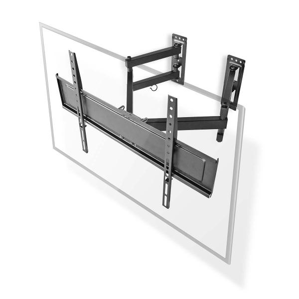 ARDEBO.de - Vollbewegliche-TV-Wandhalterung | 32 - 70 " | maximal unterstützes Bildschirmgewicht: 40 kg | kippbar | drehbar | Minimaler Wandabstand: 80 mm | Maximaler Wandabstand: 520 mm | 3 Drehpunkt(e) | Stahl | Schwarz