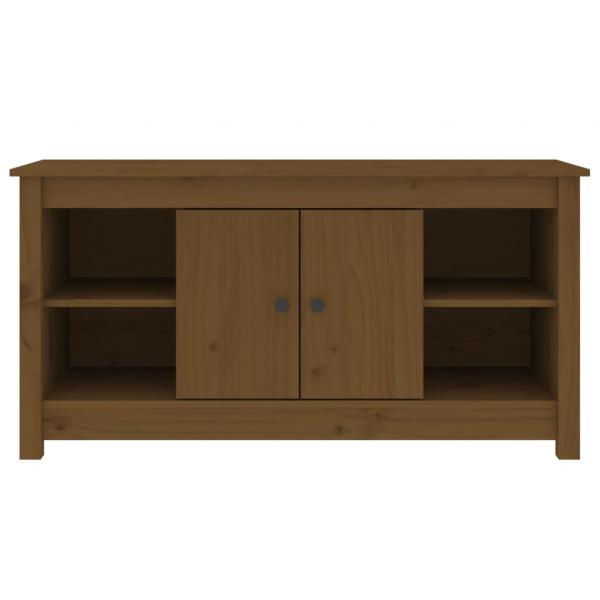 TV-Schrank Honigbraun 103x36,5x52 cm Massivholz Kiefer