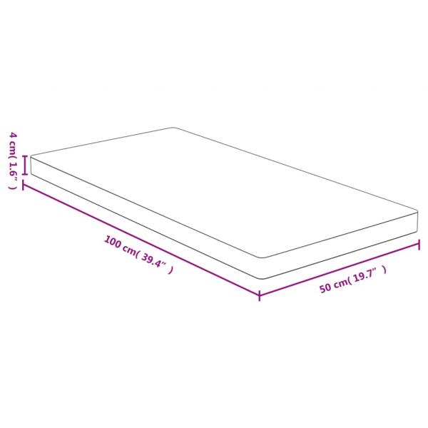 Tischplatte 50x100x4 cm Bambus