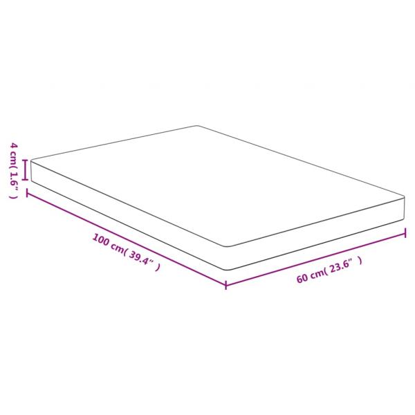 Tischplatte 60x100x4 cm Bambus