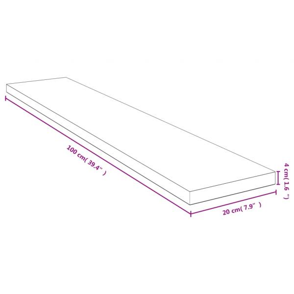 Wandregal 100x20x4 cm Bambus