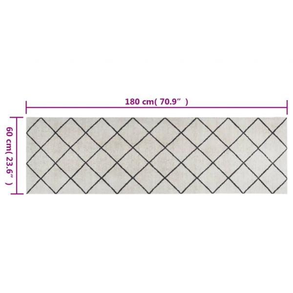 Küchenteppich Waschbar Quadrat 60x180 cm Samt