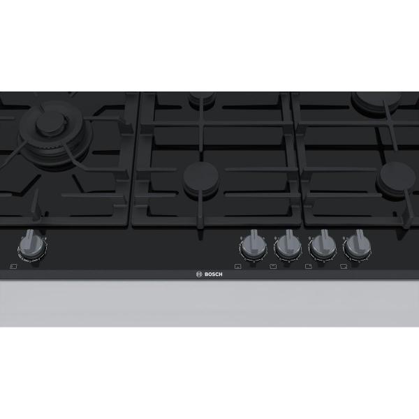 Bosch PRS9A6B70D Serie 8 Autarkes Gaskochfeld, 90 cm, Glaskeramik, FlameSelect, schwarz