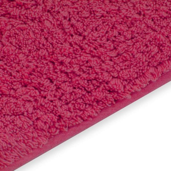 Badematten-Set 2-tlg. Stoff Fuchsia