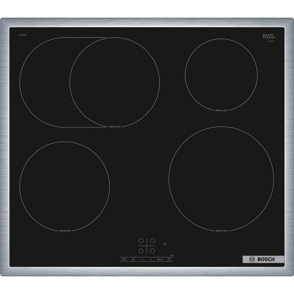 ARDEBO.de Bosch PIF64RBB5E Serie 4 Autarkes Induktionskochfeld, 60 cm breit, mit Rahmen aufliegend, Touch Select, schwarz