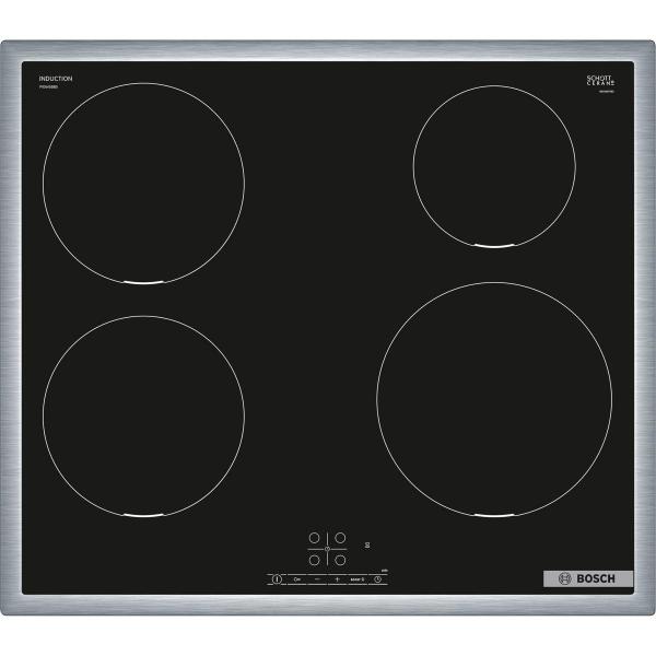 ARDEBO.de Bosch PIE645BB5E Serie 4 Autarkes Induktionskochfeld, 60 cm breit, mit Rahmen aufliegend, Touch Select, schwarz