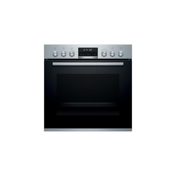 Bosch HND679LS61 EEK: A Einbauherd-Set mit Induktionskochfeld (HEA578BS1+NXX675CB5E), 60cm breit, Flex Induction, Kindersicherung, 71L, Pyrolyse, edelstahl