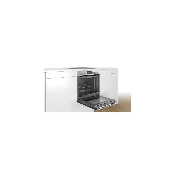 Bosch HND679LS61 EEK: A Einbauherd-Set mit Induktionskochfeld (HEA578BS1+NXX675CB5E), 60cm breit, Flex Induction, Kindersicherung, 71L, Pyrolyse, edelstahl