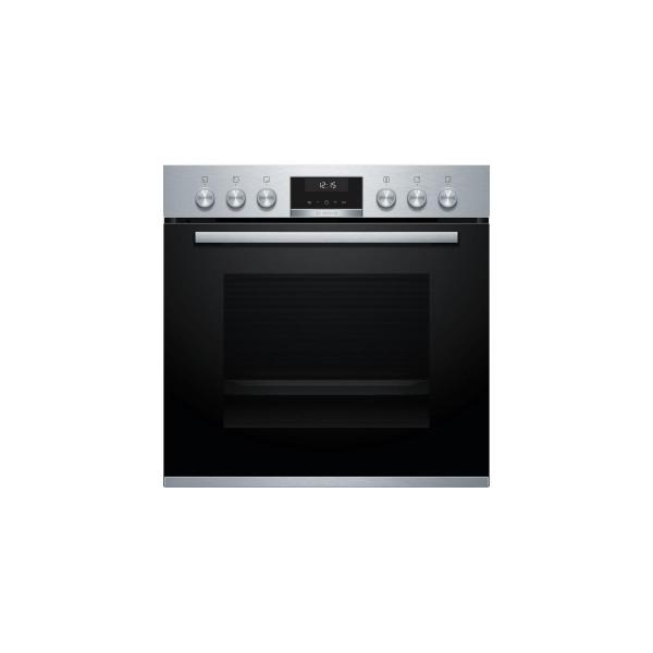 Bosch HND617LS66 EEK: A Einbauherd-Set mit Induktionskochfeld (HEB517BS1+NVQ645CB6E), 60cm breit, Flex Induction, Backwagen, Kindersicherung, 71L, edelstahl